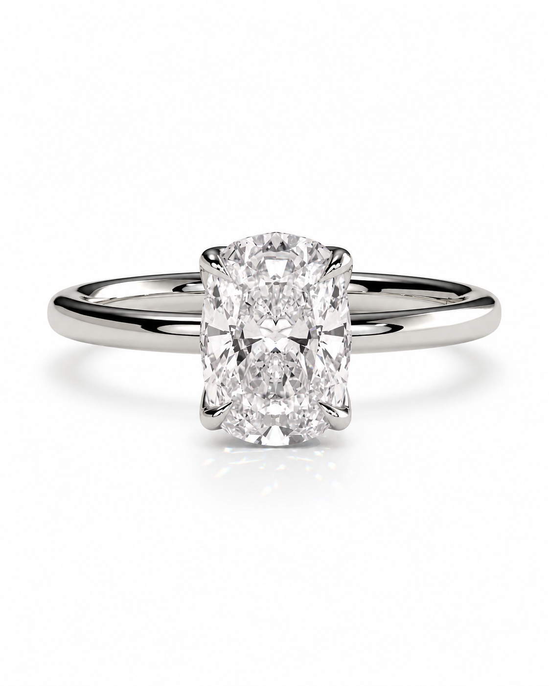 color_925_SIL,color_935_ARG,color_10K_WG, color_14K_WG &&
An oval-cut diamond engagement ring with a radiant cut center stone and a polished white gold or platinum band, shown on a clean white background.
