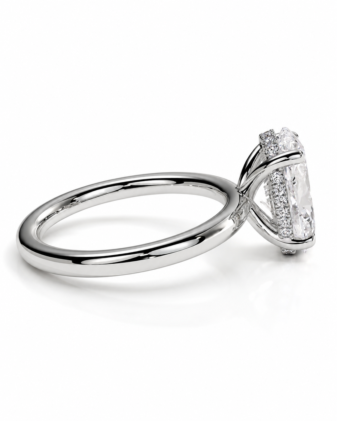 color_925_SIL,color_935_ARG,color_10K_WG, color_14K_WG &&A silver-toned diamond ring with a marquise-cut center stone and a halo of smaller diamonds, shown on a clean white background.