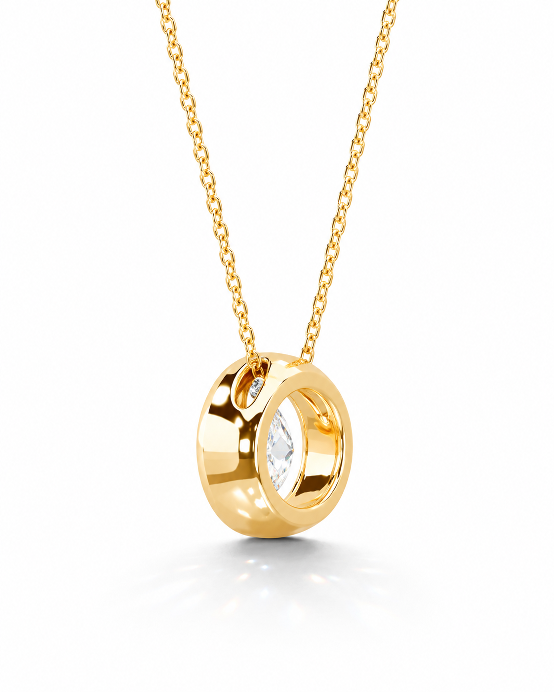 Novelle Halo Oval Necklace