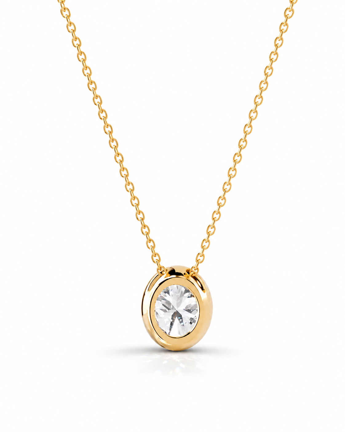 Novelle Halo Oval Necklace