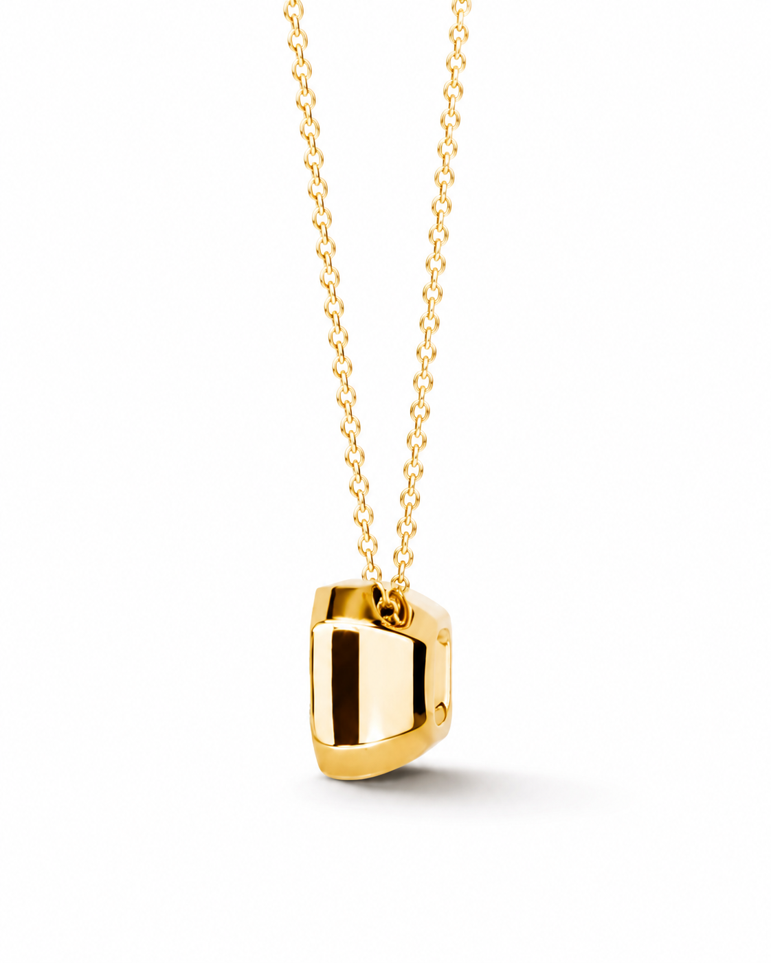 Radiant Bezel Set Necklace