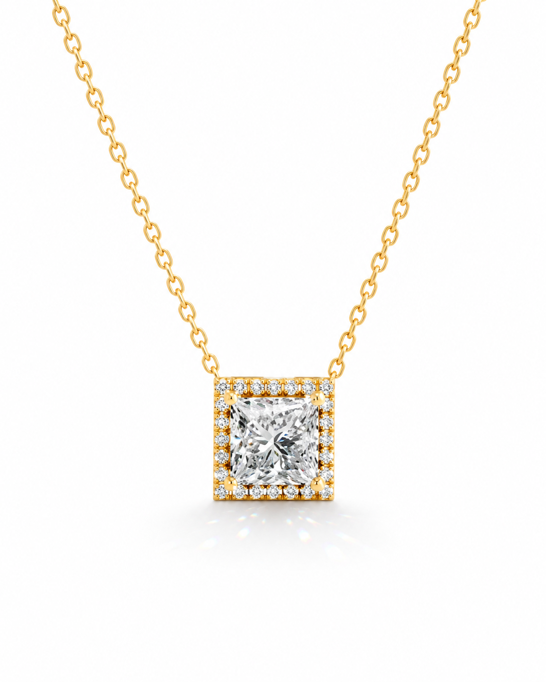 Veloria Halo Pendant Necklace