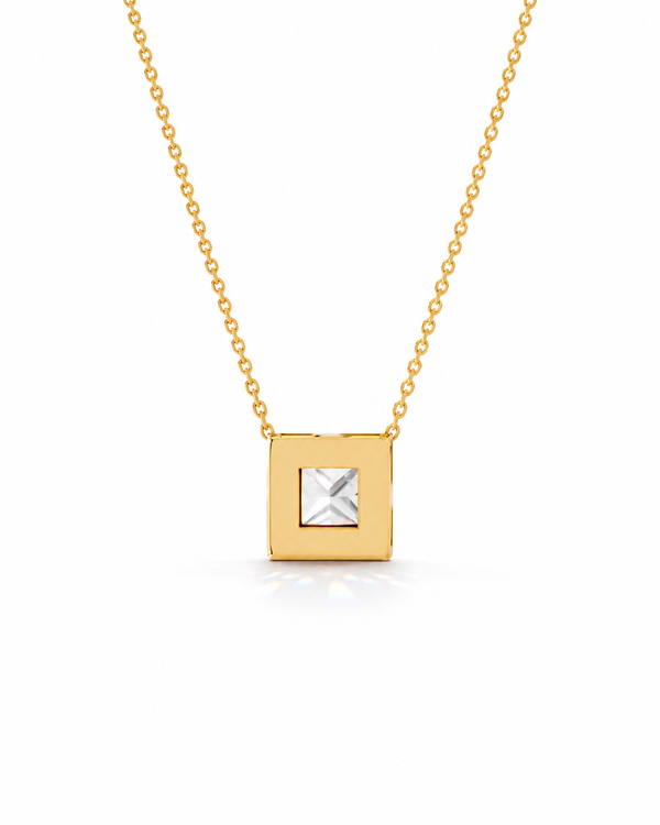 Veloria Halo Pendant Necklace