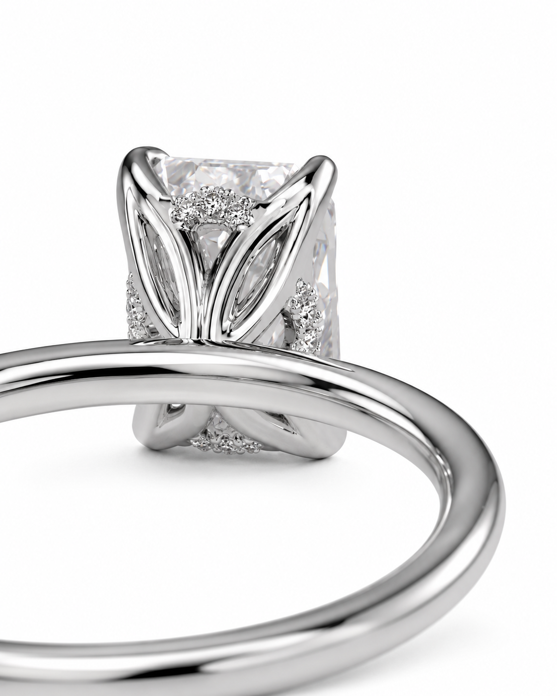 color_925_SIL,color_935_ARG,color_10K_WG, color_14K_WG &&
A close-up studio shot of a silver-toned ring with a rectangular clear gemstone and small accent stones, shown against a plain white background.