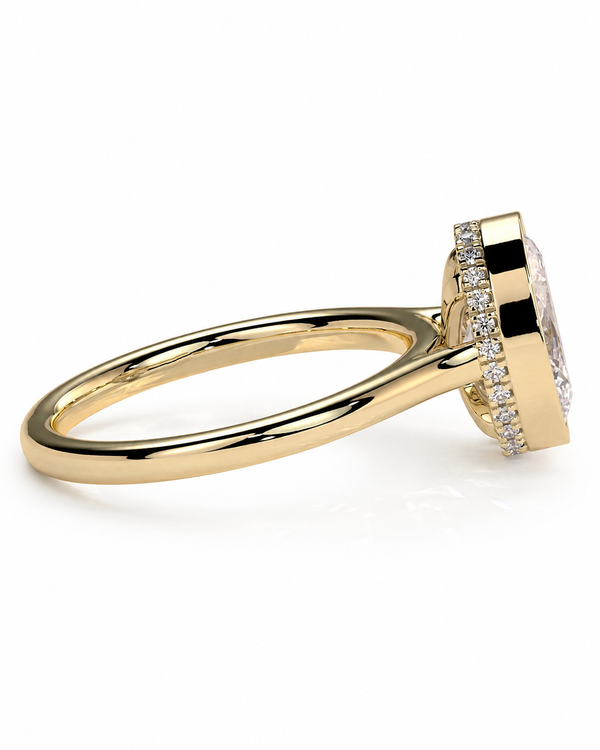 color_10K_YG, color_14K_YG &&
A yellow gold ring with a pave-set clear gemstone, shown in a three-quarter side view on a clean white background.