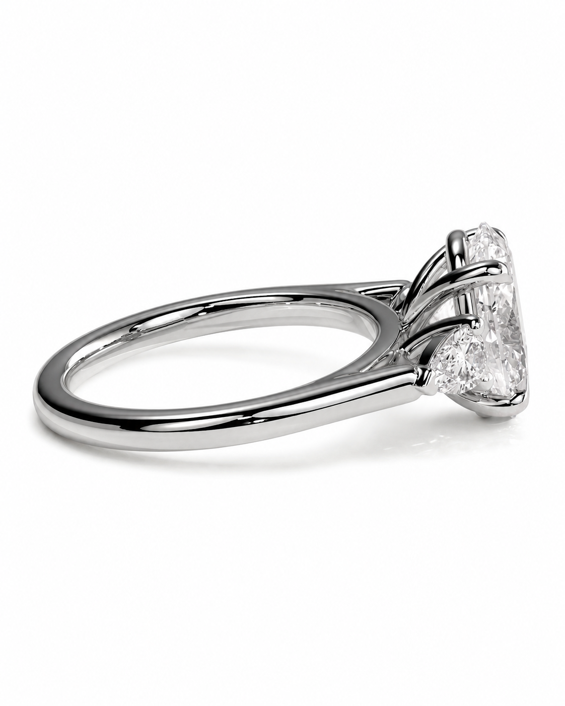 color_925_SIL,color_935_ARG,color_10K_WG, color_14K_WG &&
A yellow gold diamond ring featuring a large oval-cut center stone and a pave band with smaller round diamonds, shown on a clean white background.