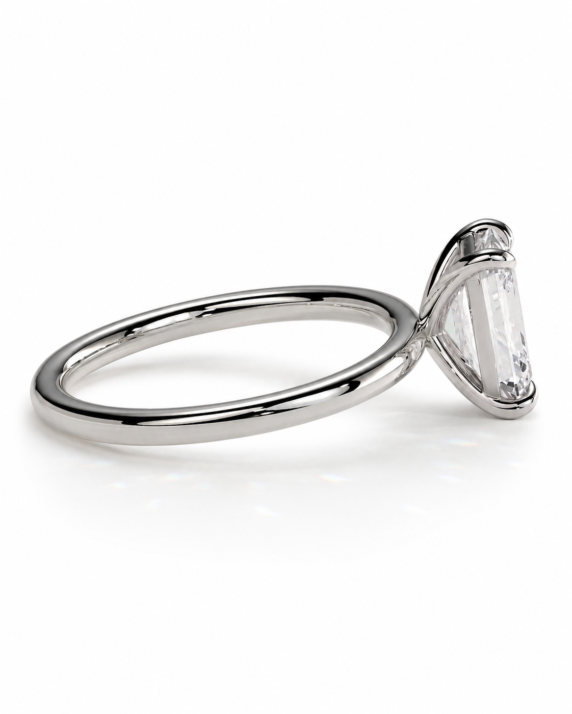 color_925_SIL,color_935_ARG,color_10K_WG, color_14K_WG &&
A yellow gold ring featuring a large rectangular clear emerald-cut center stone with a halo of smaller round diamonds, shown on a clean white background.