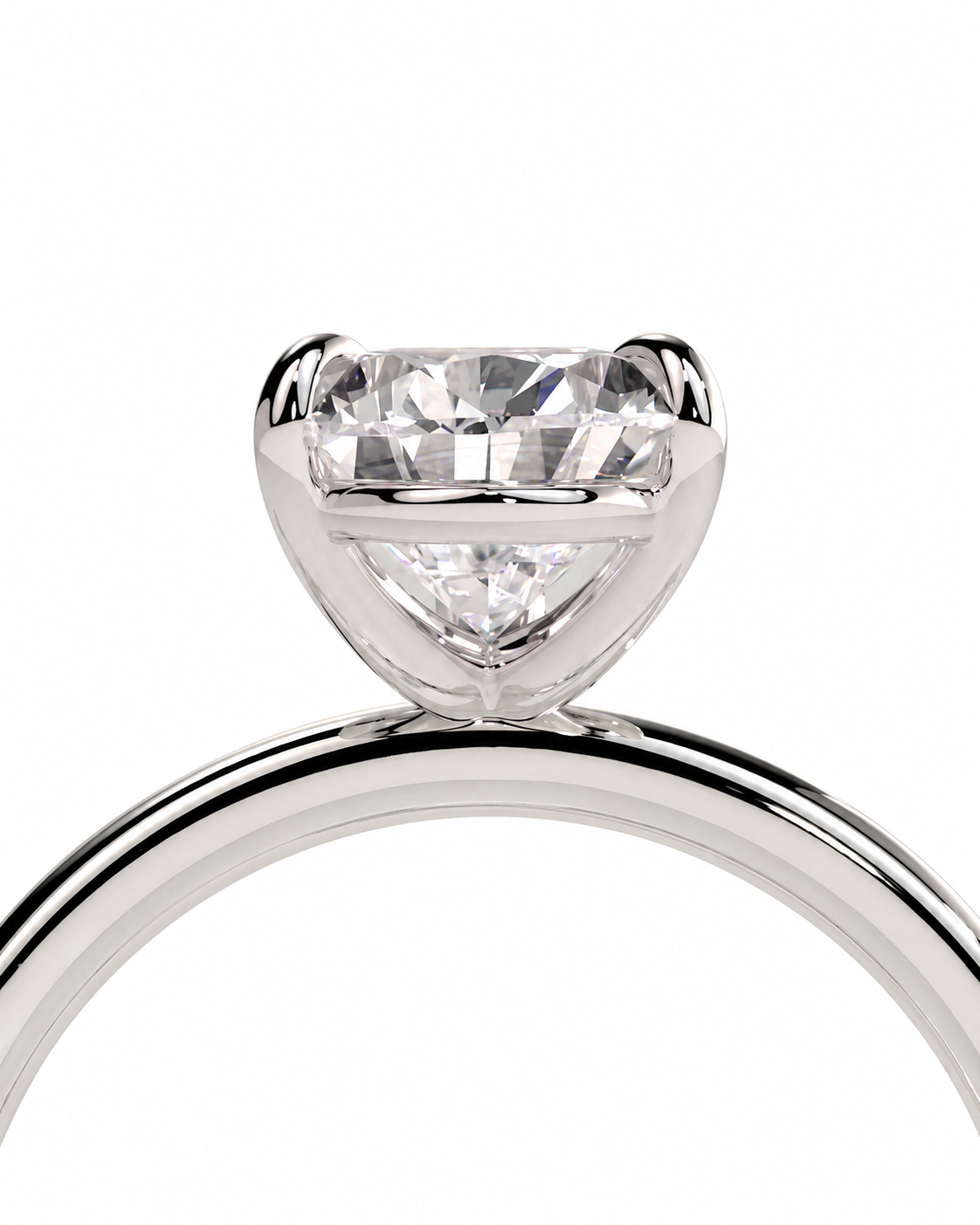 color_925_SIL,color_935_ARG,color_10K_WG, color_14K_WG &&
A close-up studio shot of a silver-toned ring with a large, brilliant-cut clear gemstone in a prong setting, shown against a plain white background.