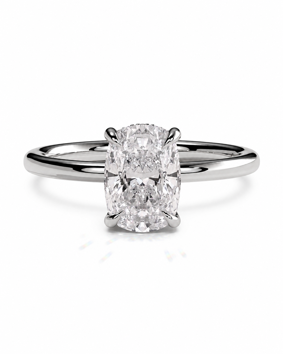color_925_SIL,color_935_ARG,color_10K_WG, color_14K_WG &&An oval-cut diamond engagement ring with a polished white gold or platinum band, set against a clean white background.