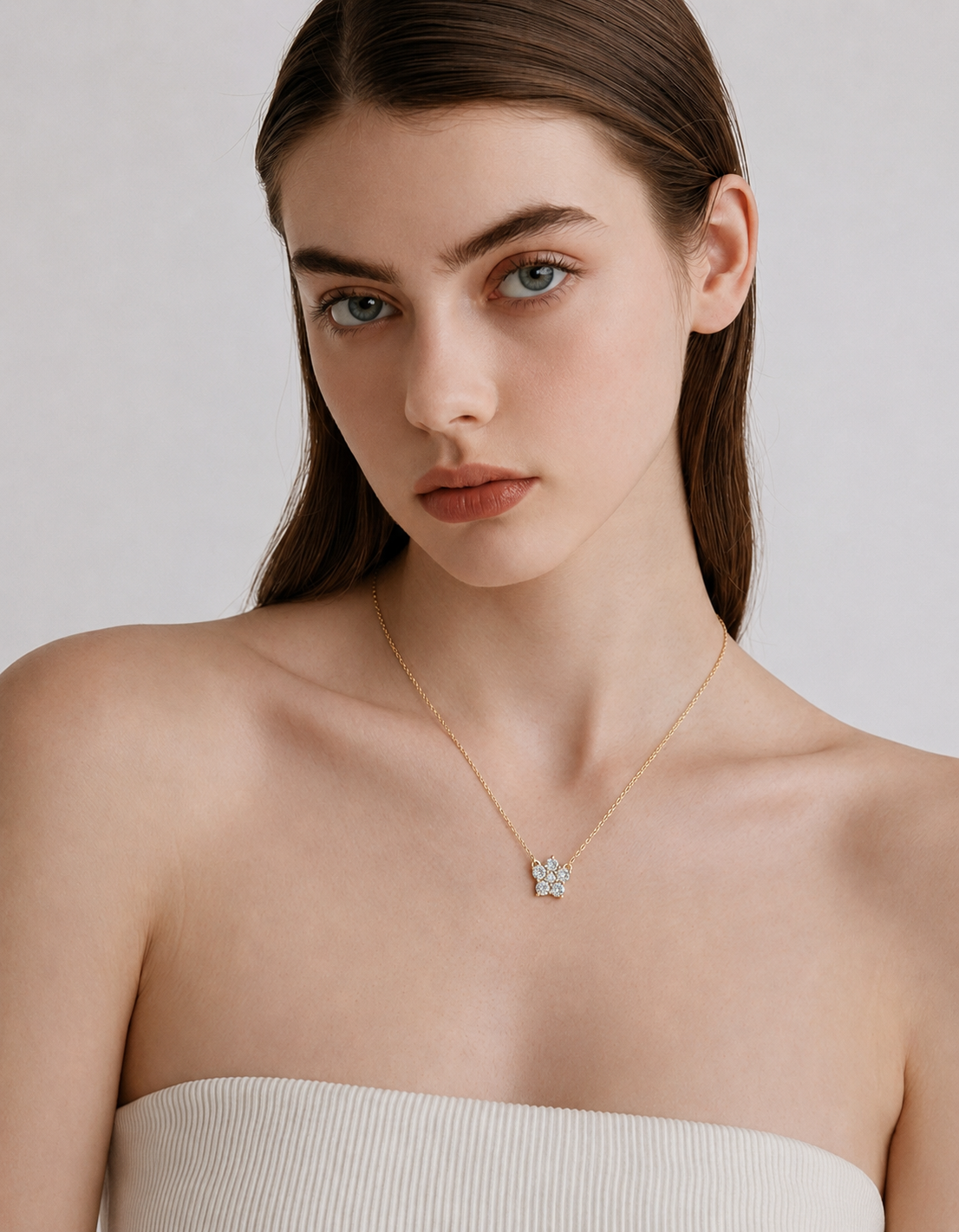 Lunelle Bloom Cluster Necklace