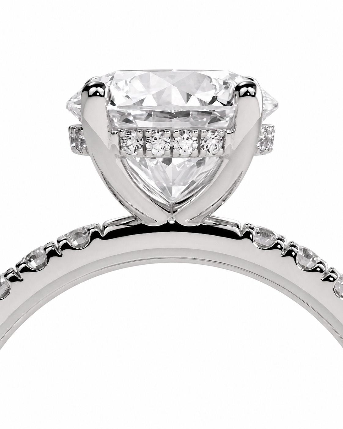color_925_SIL,color_935_ARG,color_10K_WG, color_14K_WG &&A close-up studio shot of a silver-toned diamond ring featuring a large marquise-cut center stone and smaller diamonds along the band, set against a plain white background.