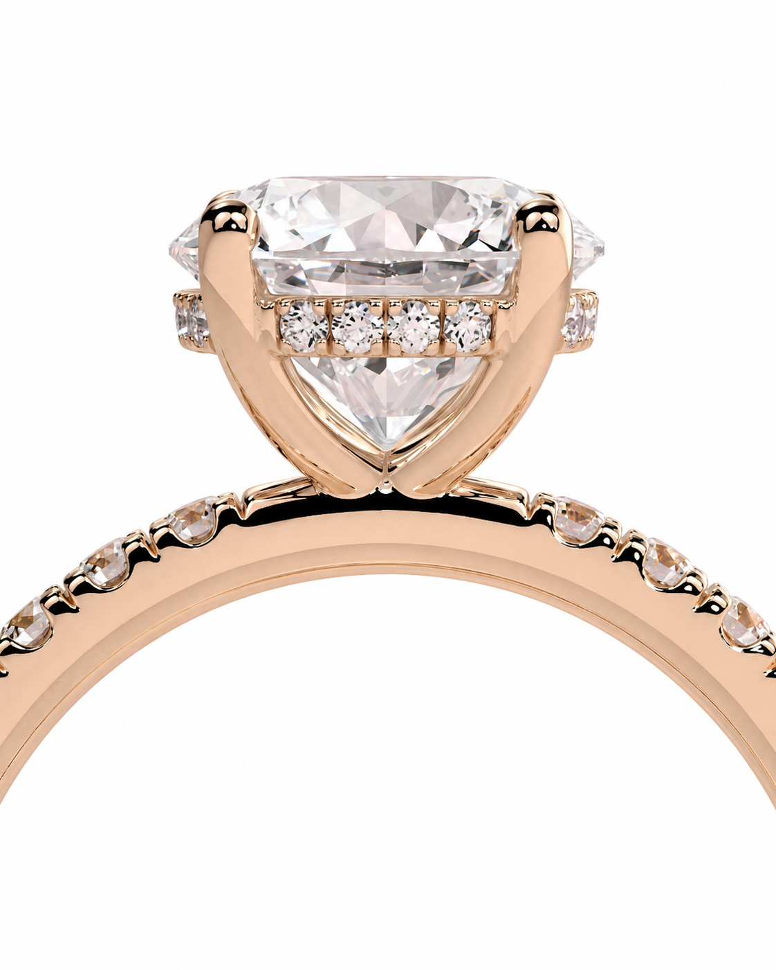 color_10K_RG, color_14K_RG &&Rose gold diamond ring featuring a large marquise-cut center stone and smaller diamonds along the band and under the setting, shown on a white background.