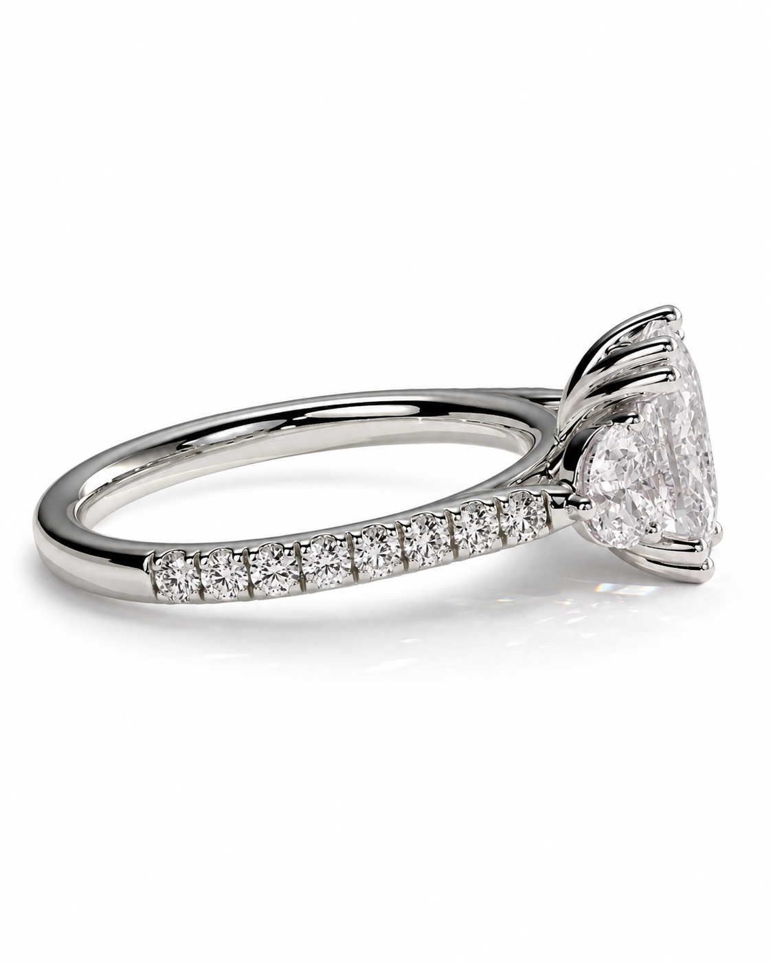 color_925_SIL,color_935_ARG,color_10K_WG, color_14K_WG &&A yellow gold solitaire engagement ring with a round brilliant-cut diamond, shown in a three-quarter side view on a clean white background.