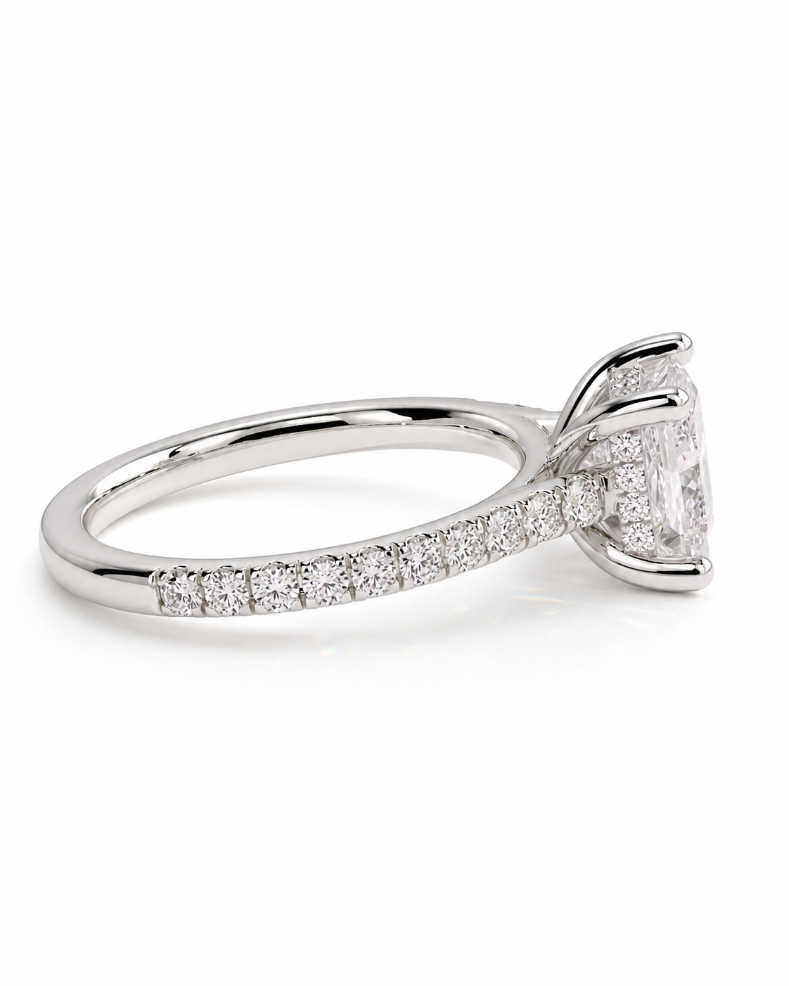 color_925_SIL,color_935_ARG,color_10K_WG, color_14K_WG &&A silver-toned diamond ring with a marquise-cut center stone and a pavé band, shown on a clean white background.