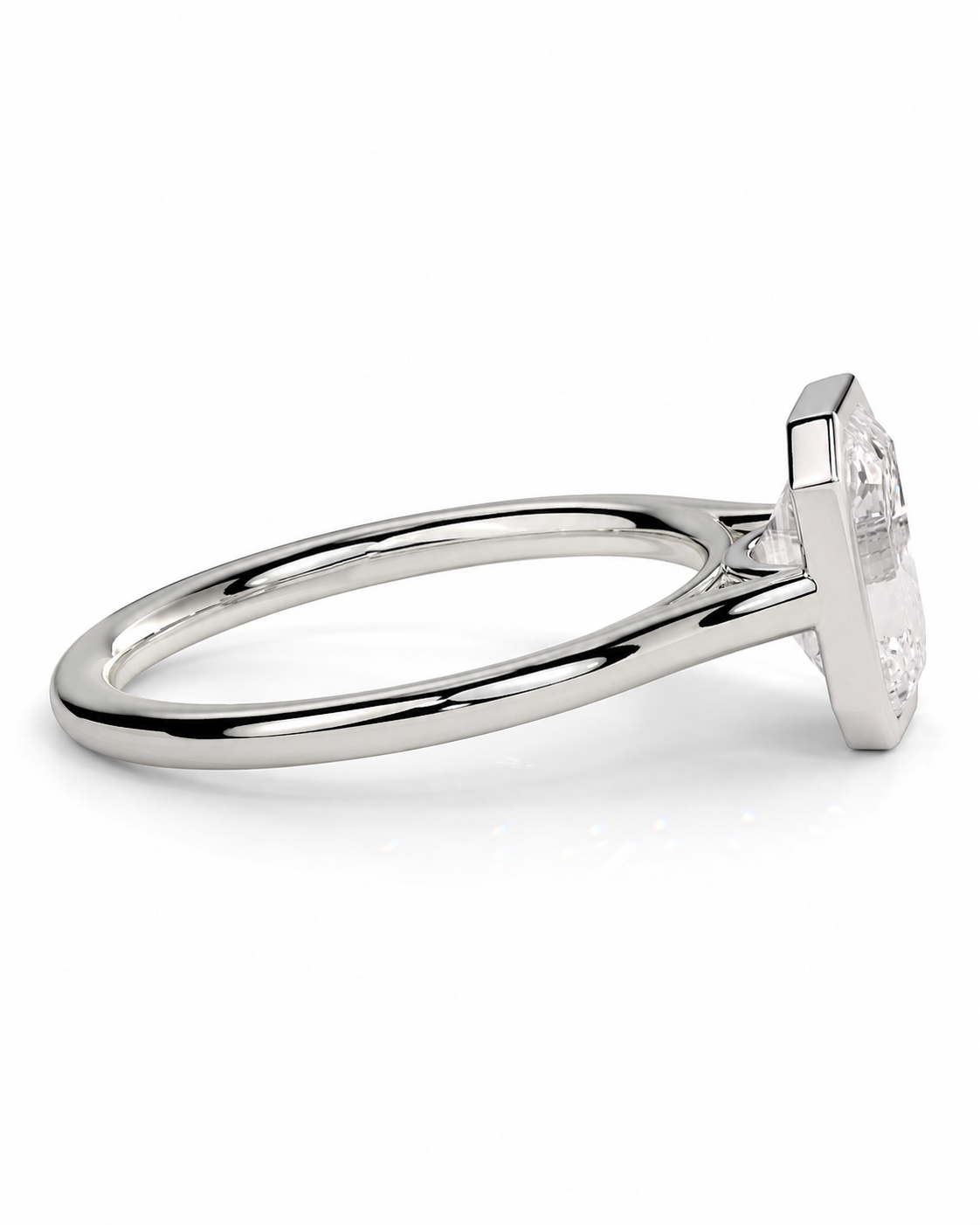 color_925_SIL,color_935_ARG,color_10K_WG, color_14K_WG &&A silver-toned diamond solitaire ring shown in a side profile view on a clean white background.