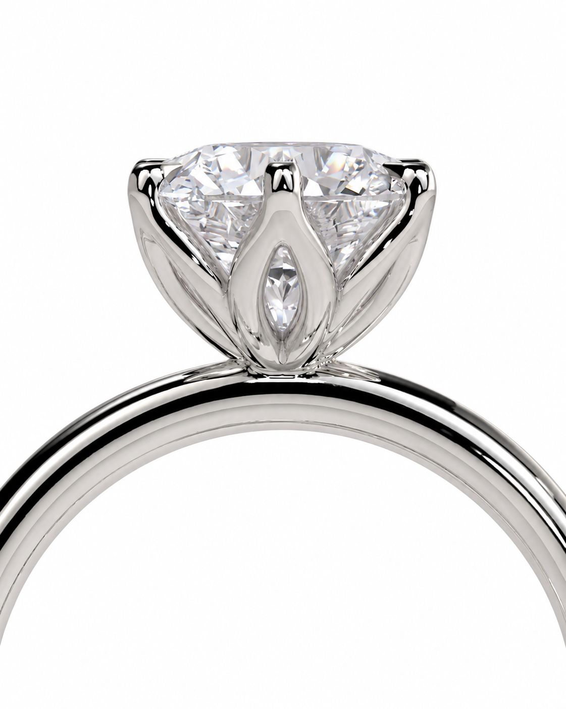 color_925_SIL,color_935_ARG,color_10K_WG, color_14K_WG &&A close-up studio shot of a silver-tone ring with a large clear marquise-cut center stone in a prong setting, shown against a plain white background.